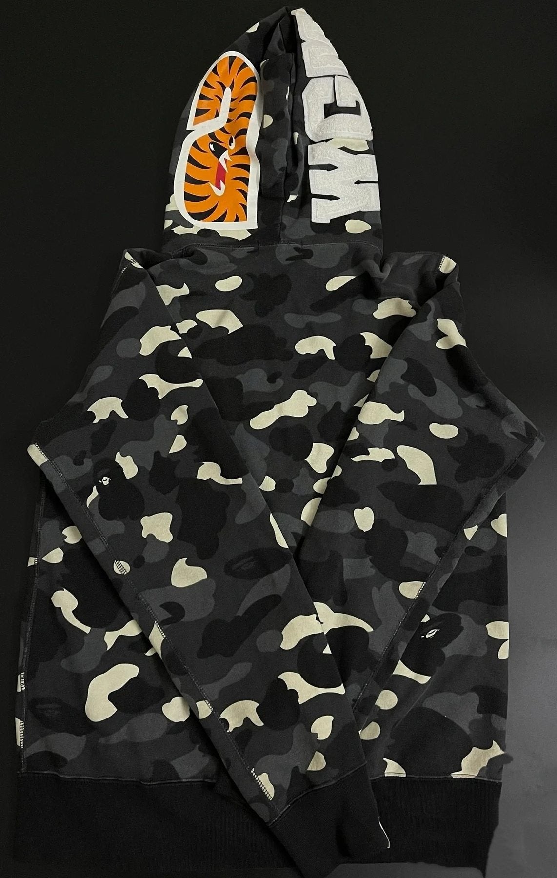 BAPE Shark Full-Zip Camo Hoodie — back