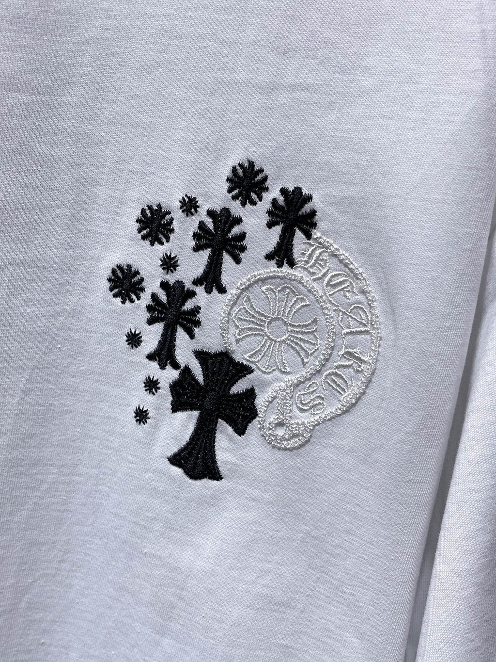 Chrome Hearts Cross Floral Graphic T-Shirt — detail