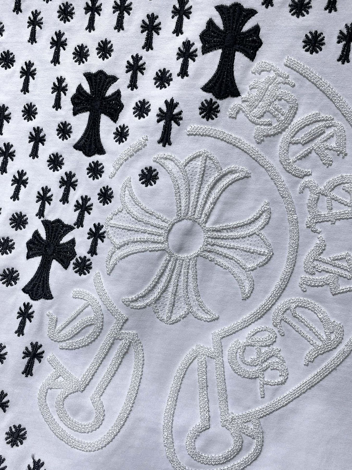 Chrome Hearts Cross Floral Graphic T-Shirt — detail
