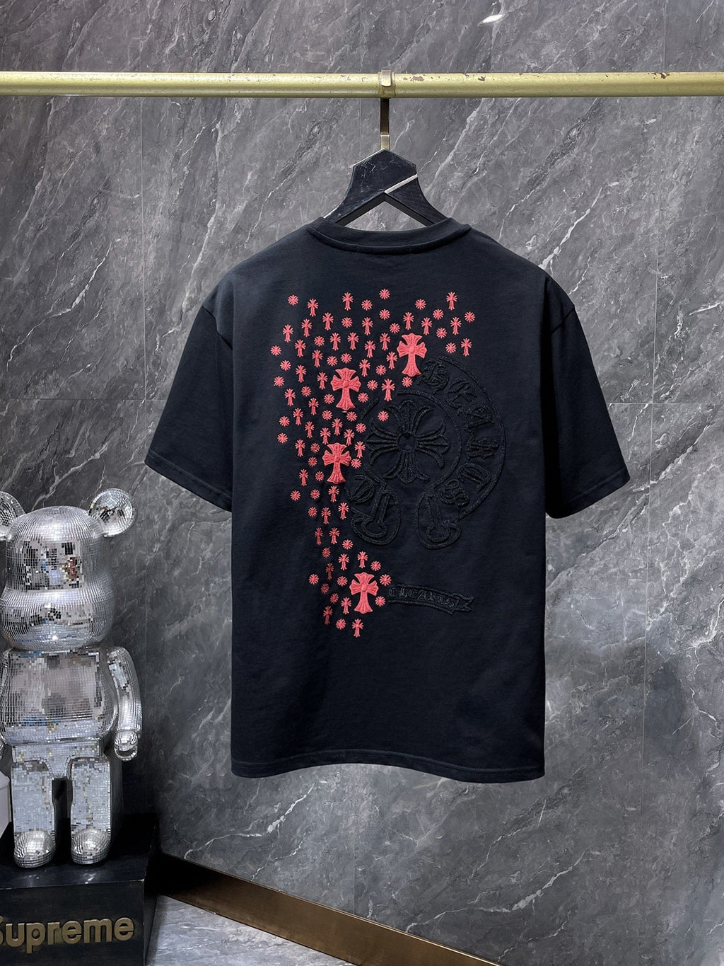 Chrome Hearts Cross Floral Graphic T-Shirt — hero