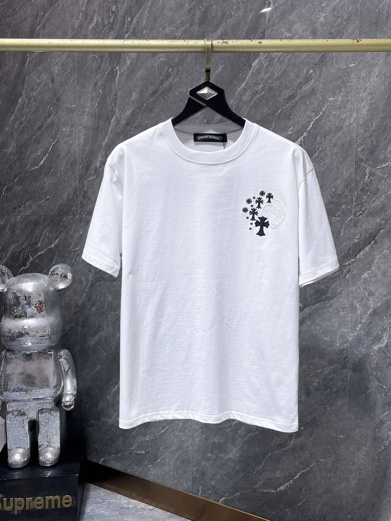 Chrome Hearts Cross Floral Graphic T-Shirt — front