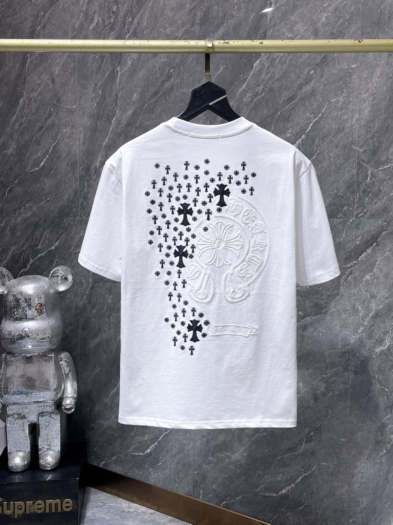 Chrome Hearts Cross Floral Graphic T-Shirt — back