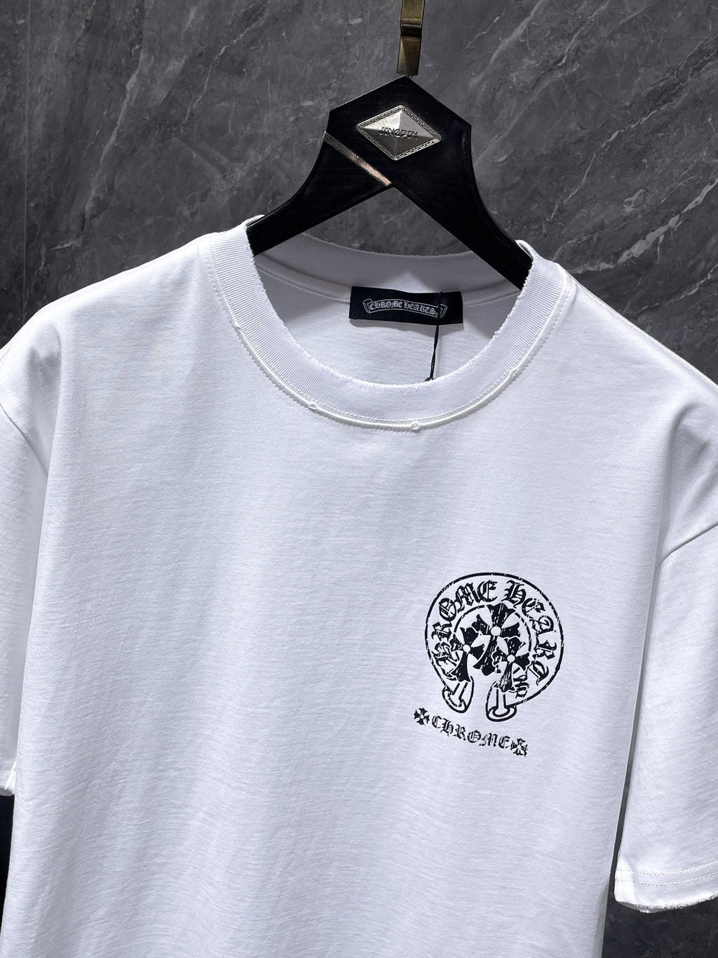 Chrome Hearts Horseshoe Cross Graphic T-Shirt — detail