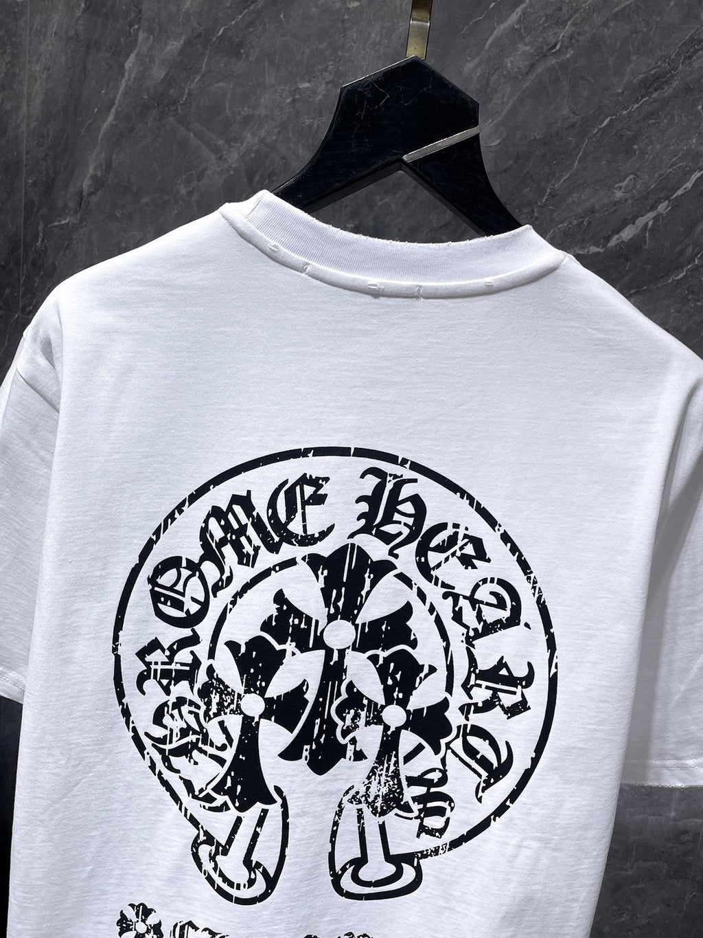 Chrome Hearts Horseshoe Cross Graphic T-Shirt — detail