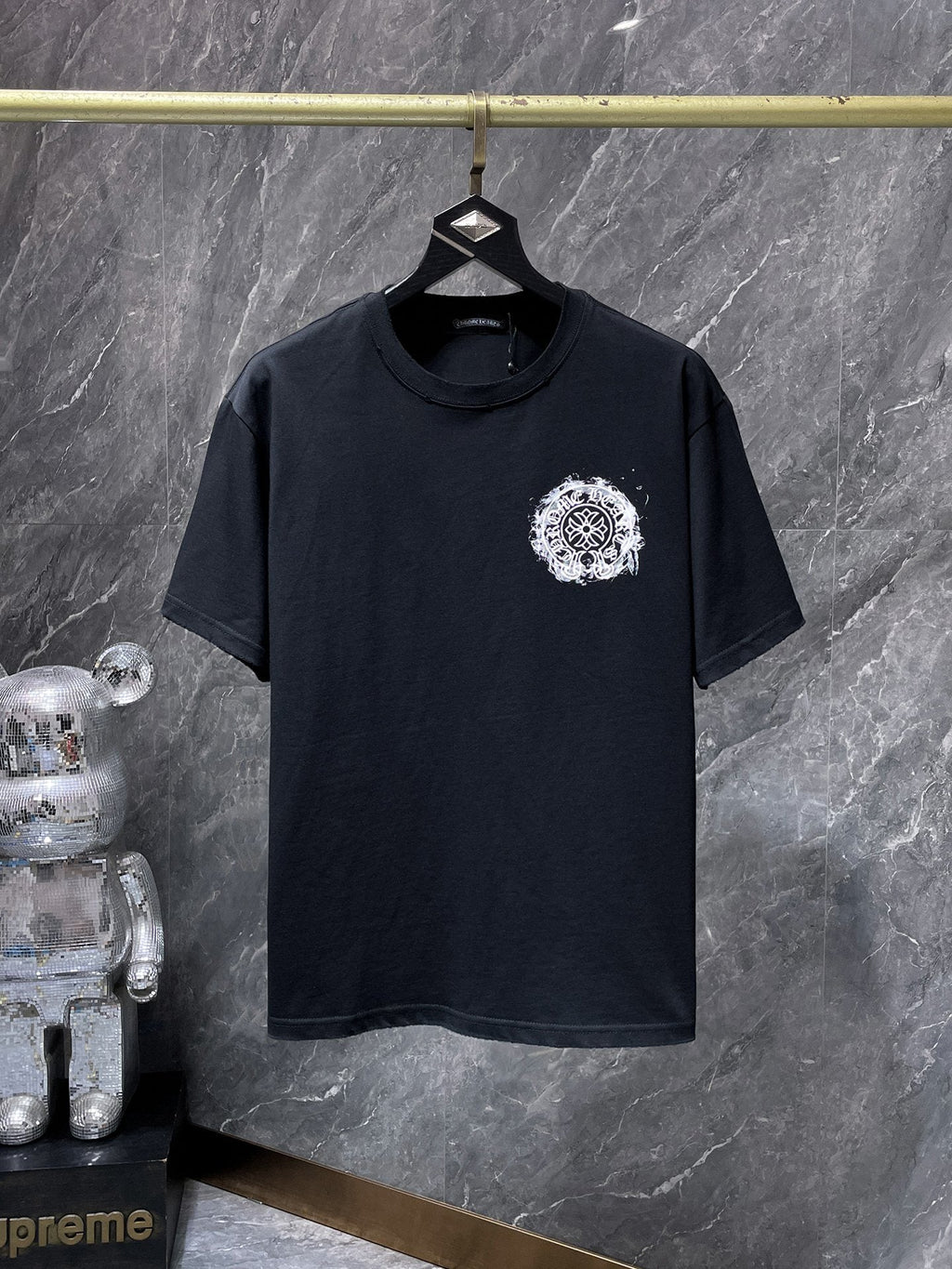 Chrome Hearts Cross Floral Back Graphic T-Shirt — hero