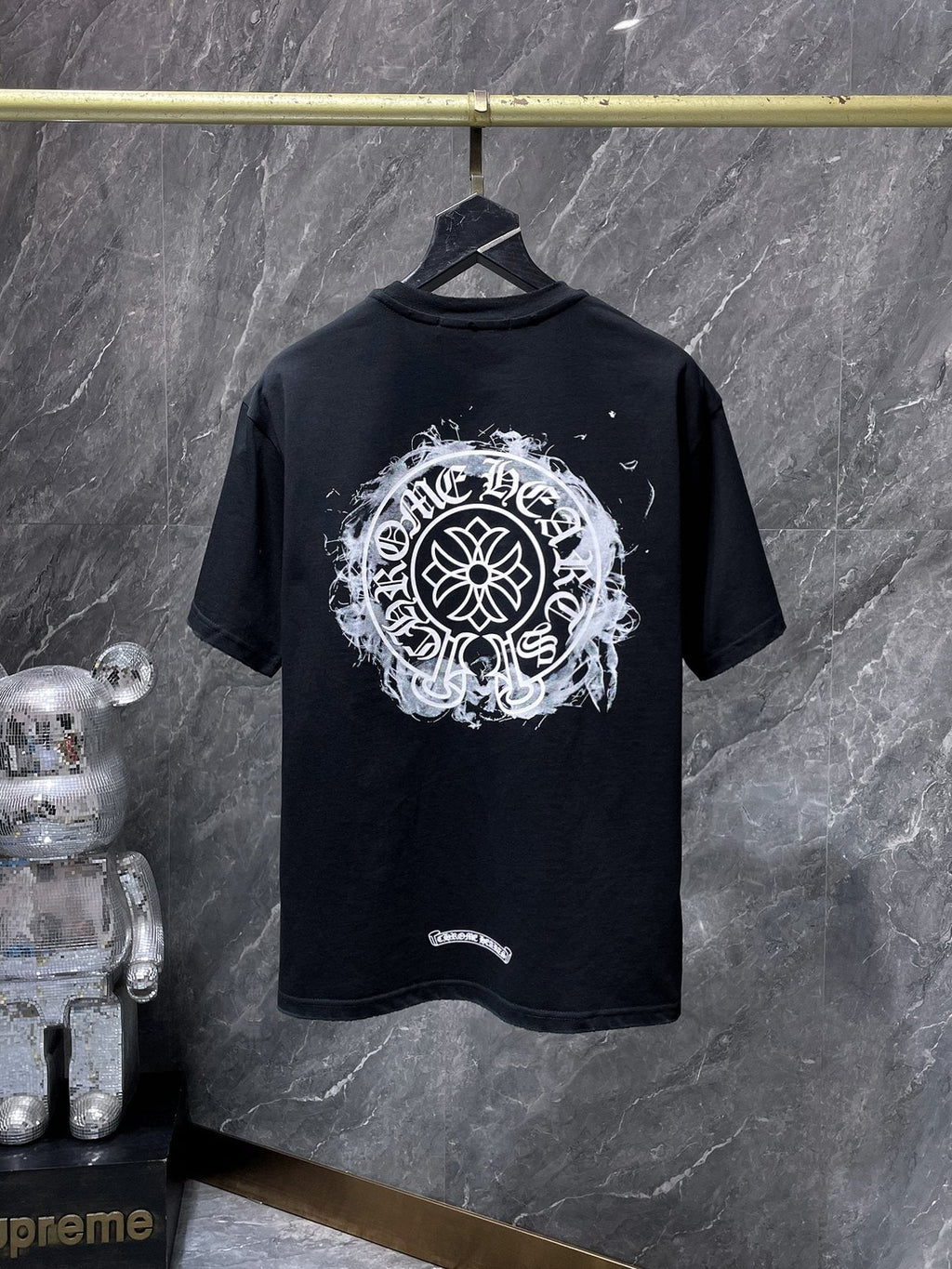 Chrome Hearts Cross Floral Back Graphic T-Shirt — back
