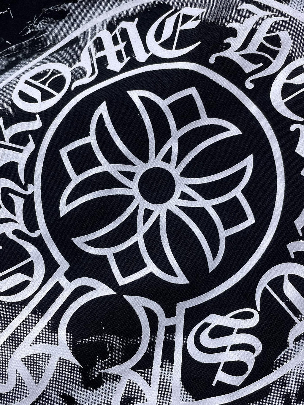 Chrome Hearts Cross Floral Back Graphic T-Shirt — detail