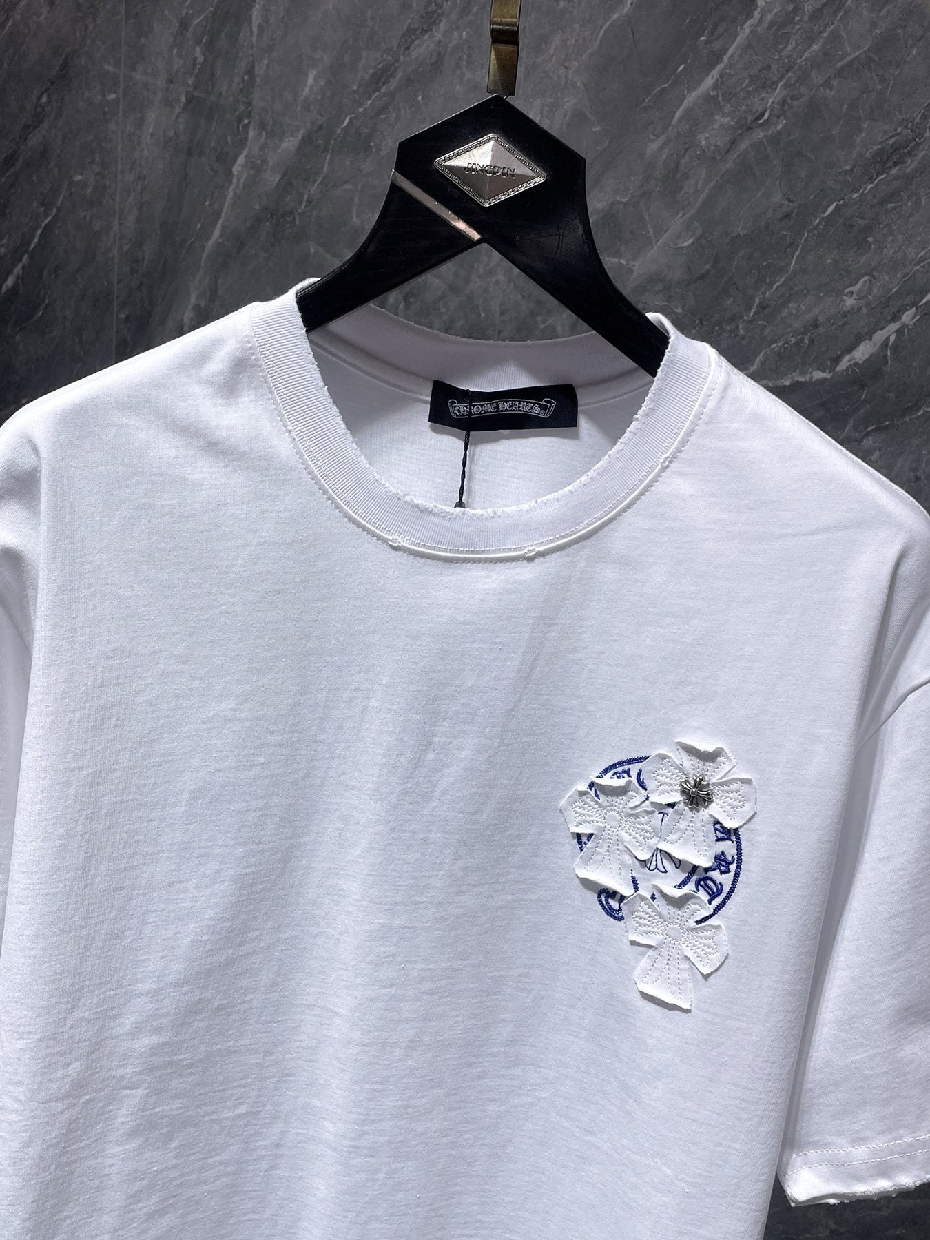 Chrome Hearts Cross Appliqué Graphic T-Shirt — detail