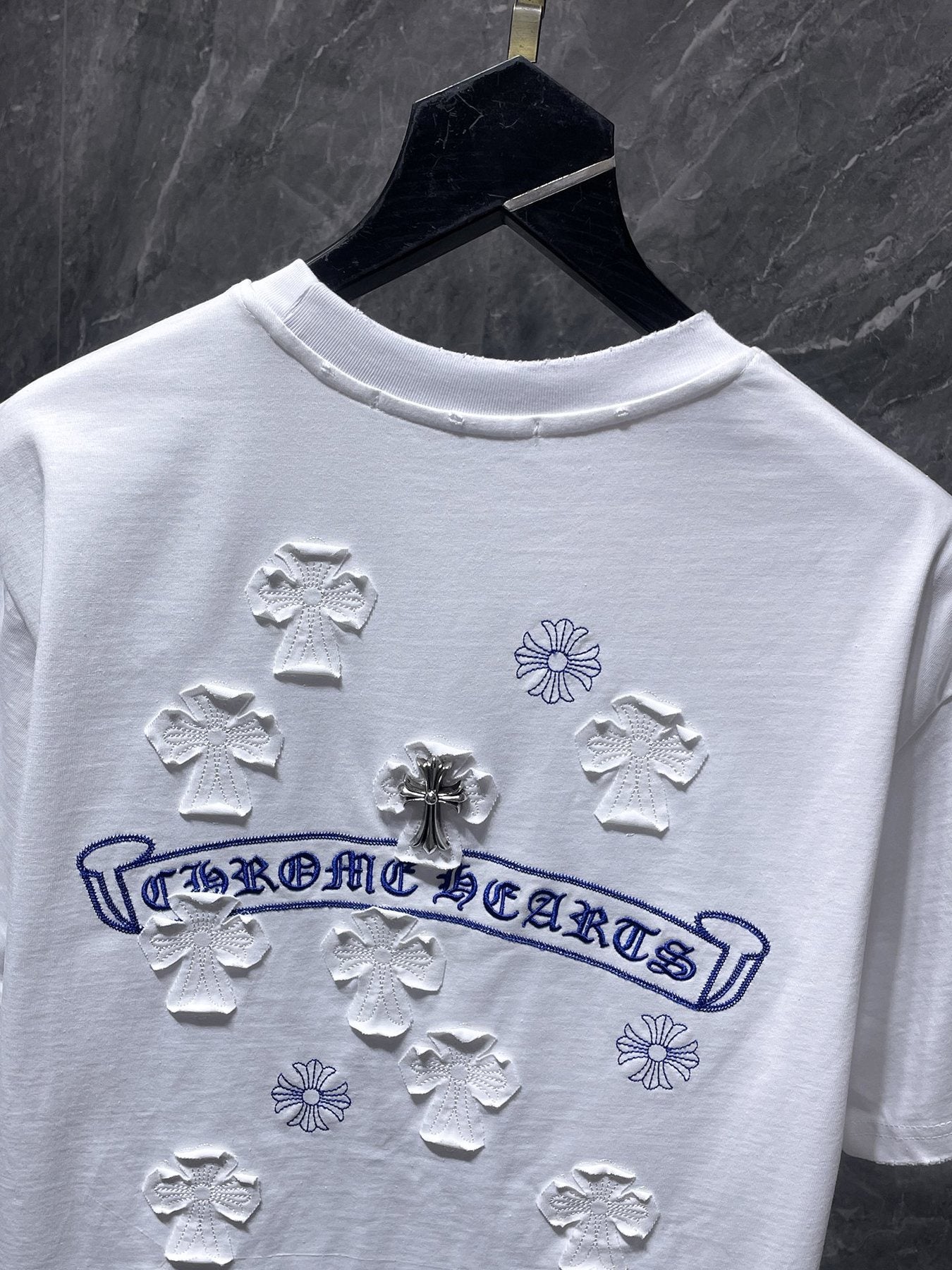 Chrome Hearts Cross Appliqué Graphic T-Shirt — detail