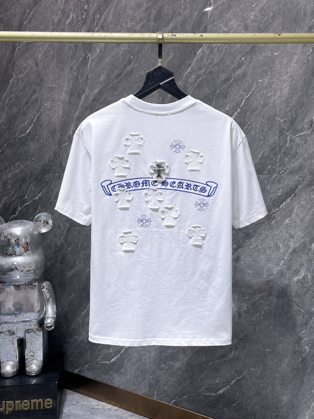 Chrome Hearts Cross Appliqué Graphic T-Shirt — back