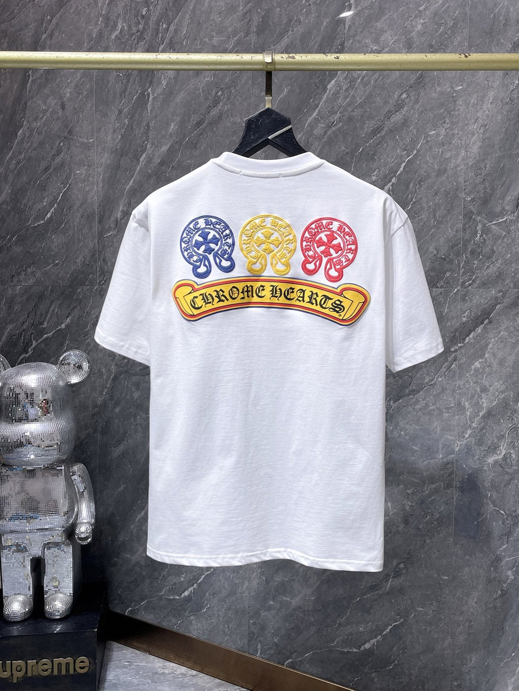 Chrome Hearts Multicolor Horseshoe Graphic T-Shirt — back