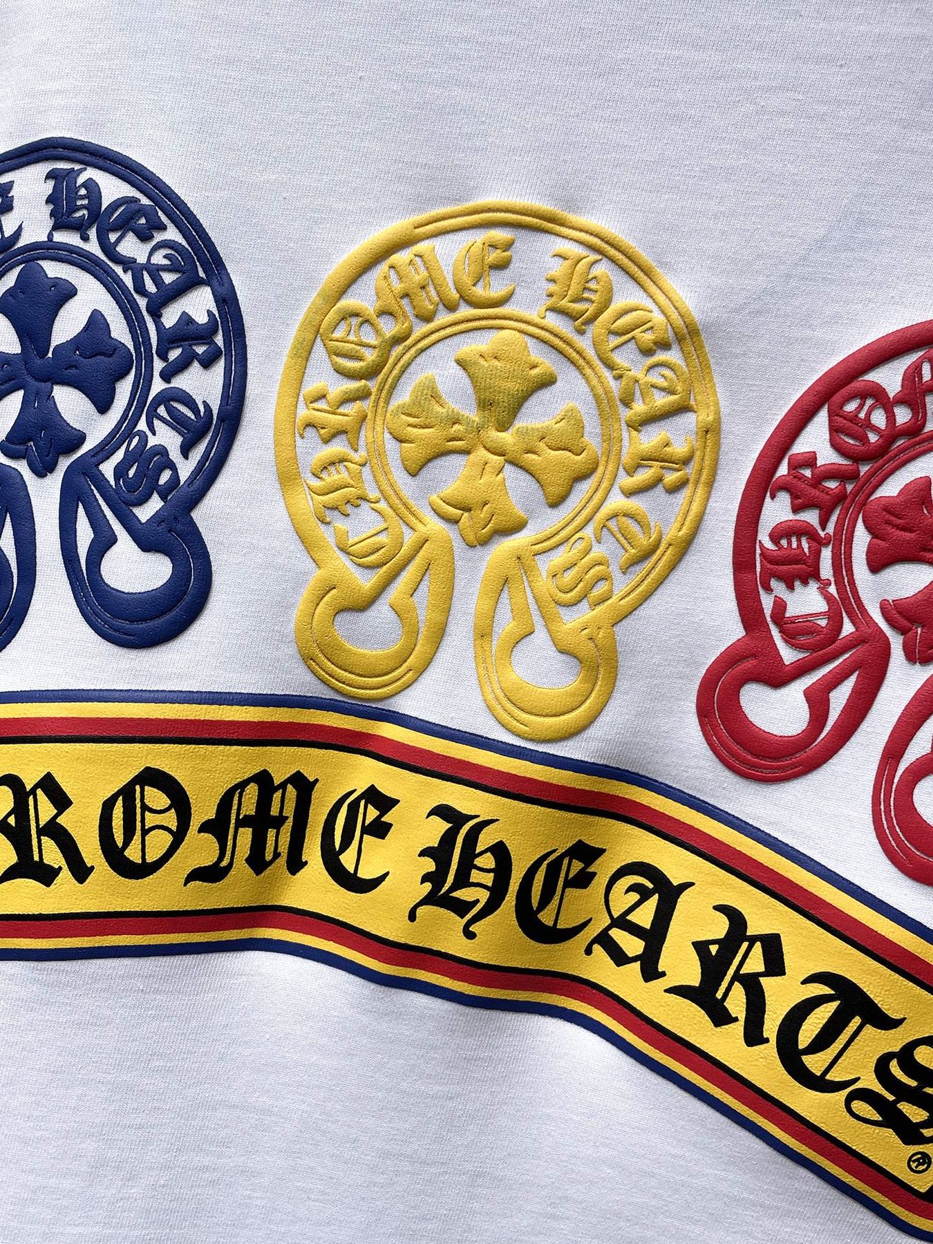 Chrome Hearts Multicolor Horseshoe Graphic T-Shirt — detail
