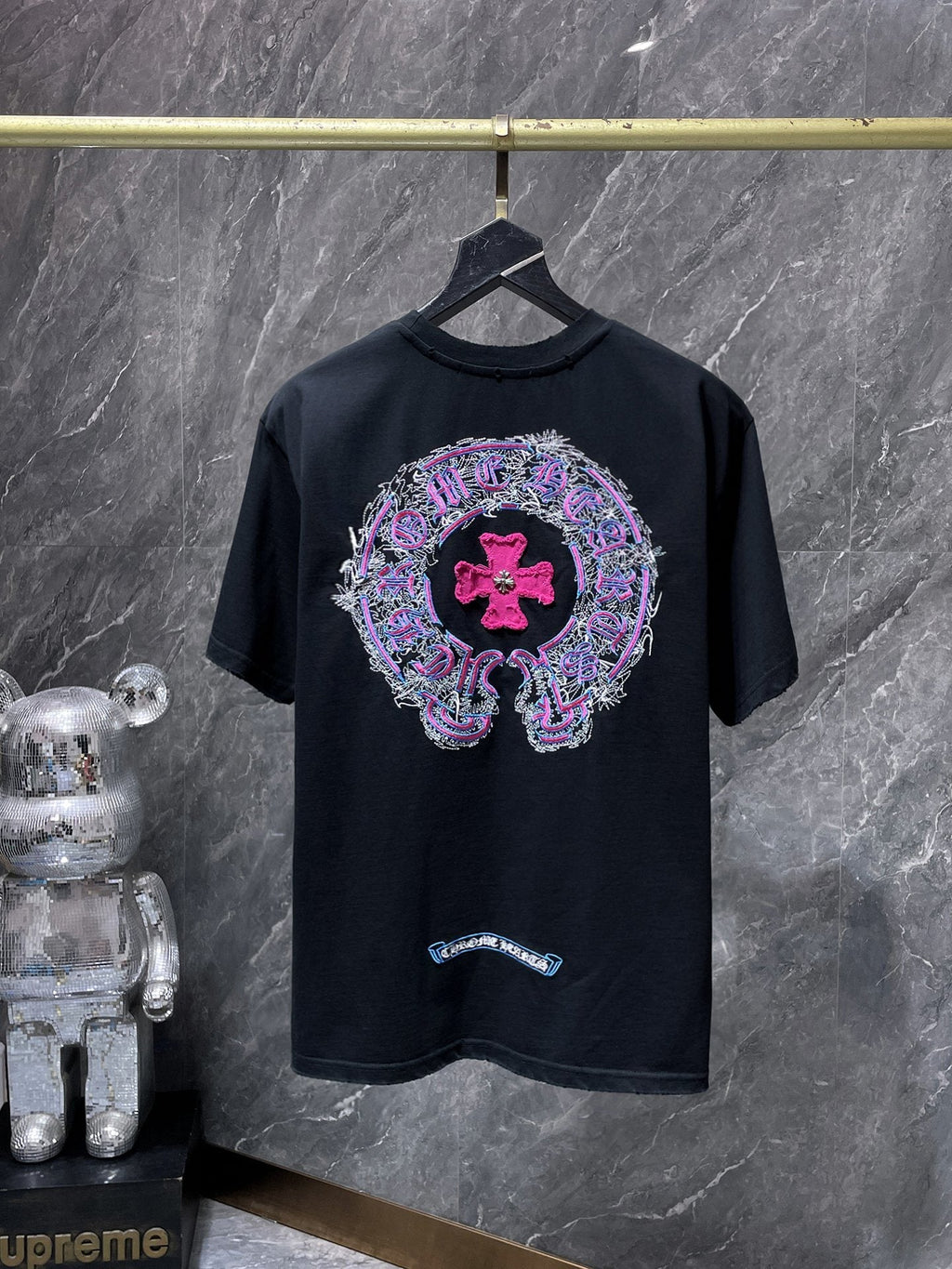 Chrome Hearts Horseshoe Cross Embroidered T-Shirt — hero