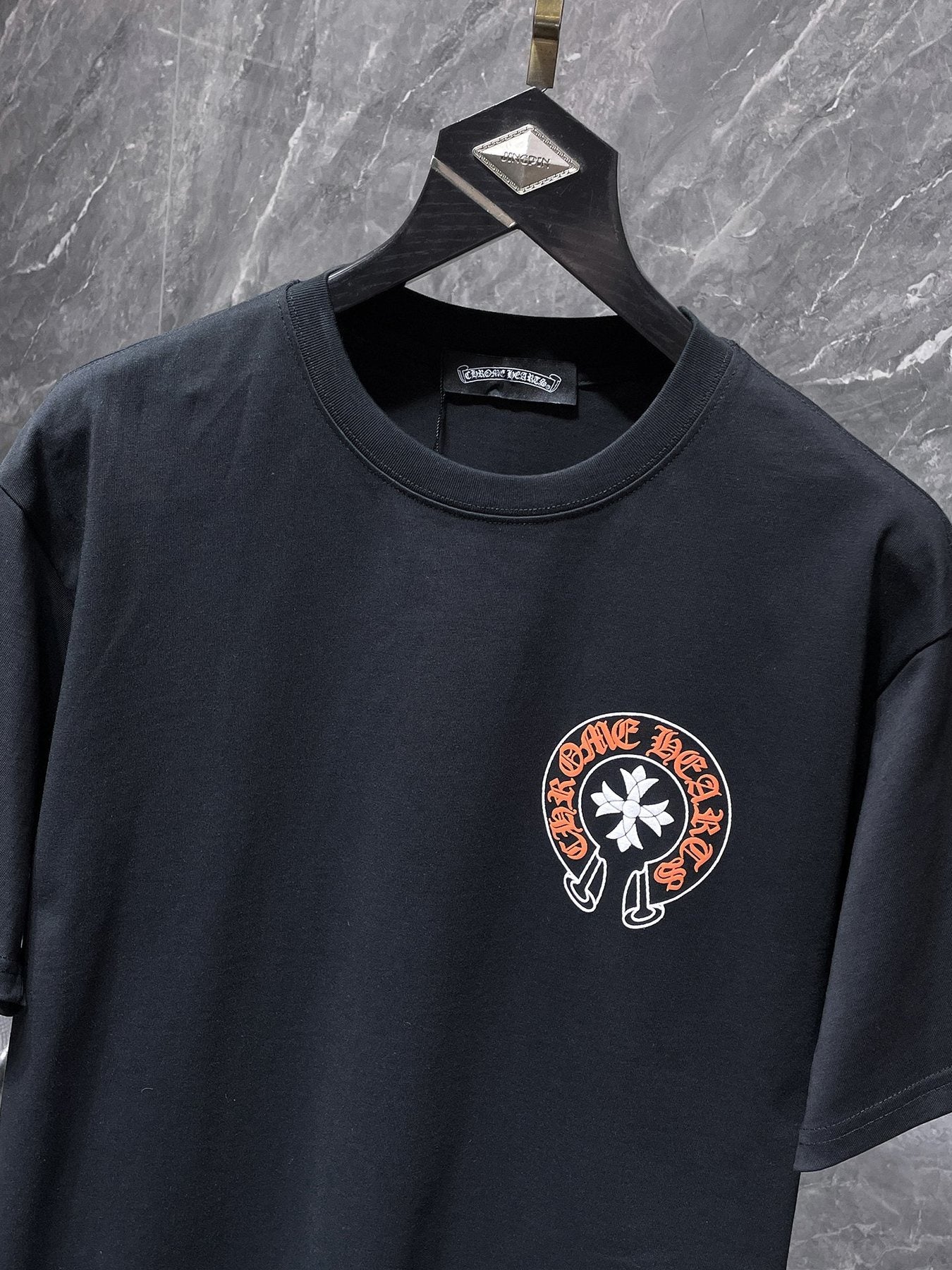 Chrome Hearts Splatter Horseshoe Graphic T-Shirt — detail