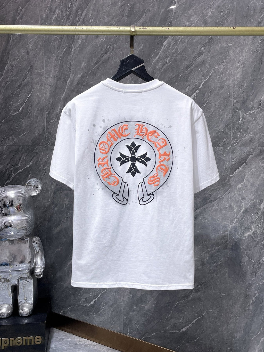 Chrome Hearts Splatter Horseshoe Graphic T-Shirt — back
