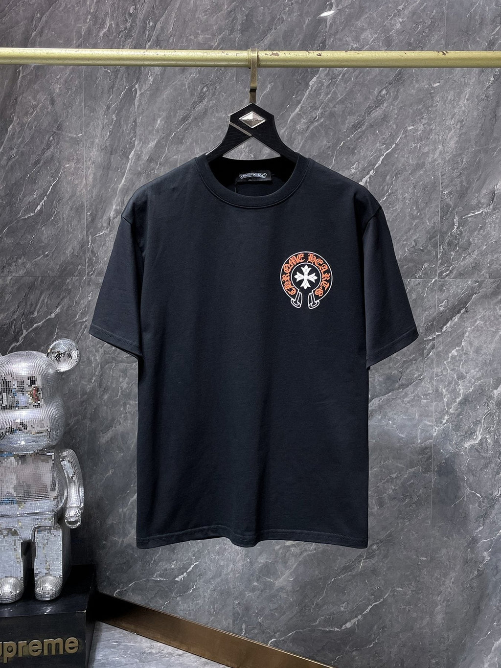 Chrome Hearts Splatter Horseshoe Graphic T-Shirt — front