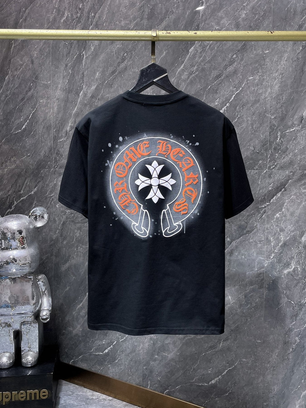 Chrome Hearts Splatter Horseshoe Graphic T-Shirt — back