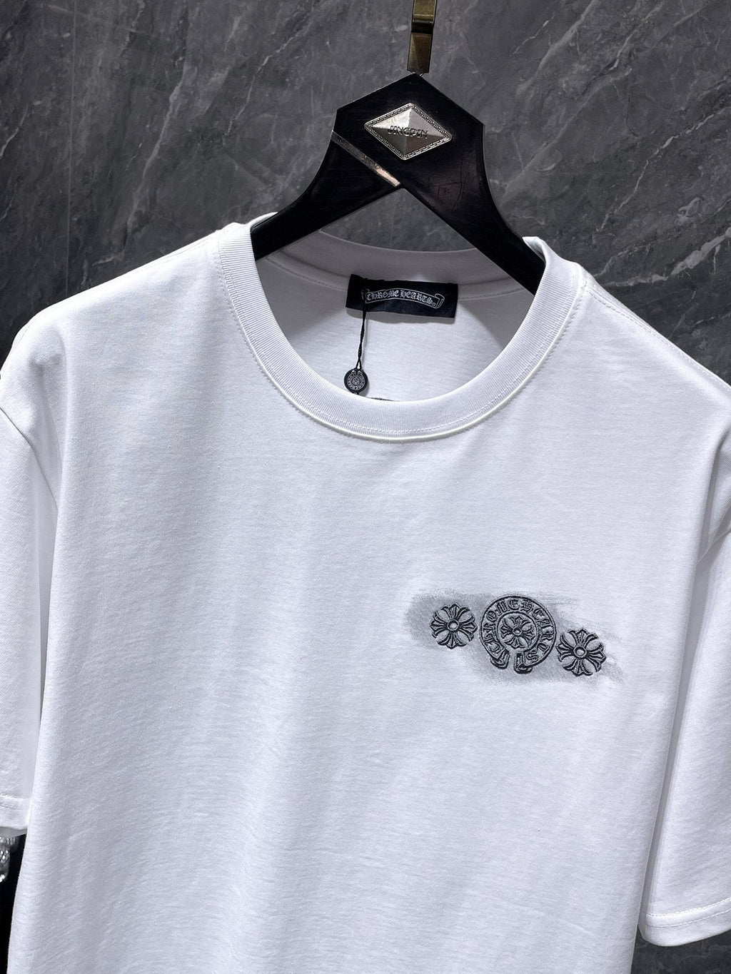 Chrome Hearts Gothic Floral Graphic T-Shirt — front