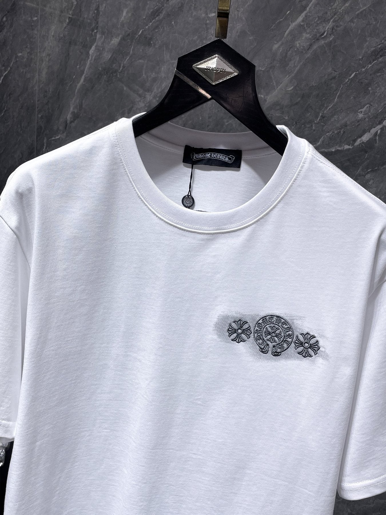 Chrome Hearts Gothic Floral Graphic T-Shirt — front