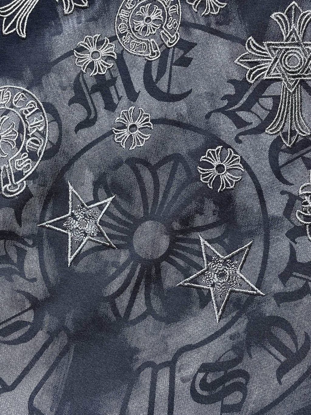 Chrome Hearts Gothic Floral Graphic T-Shirt — detail