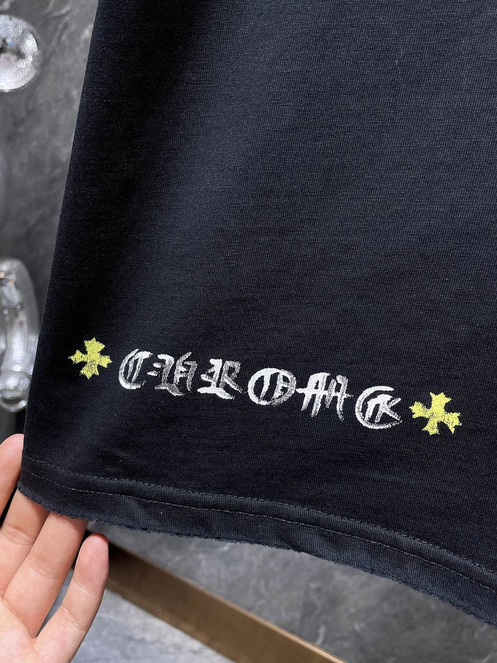 Chrome Hearts Cross Graffiti Graphic T-Shirt — detail