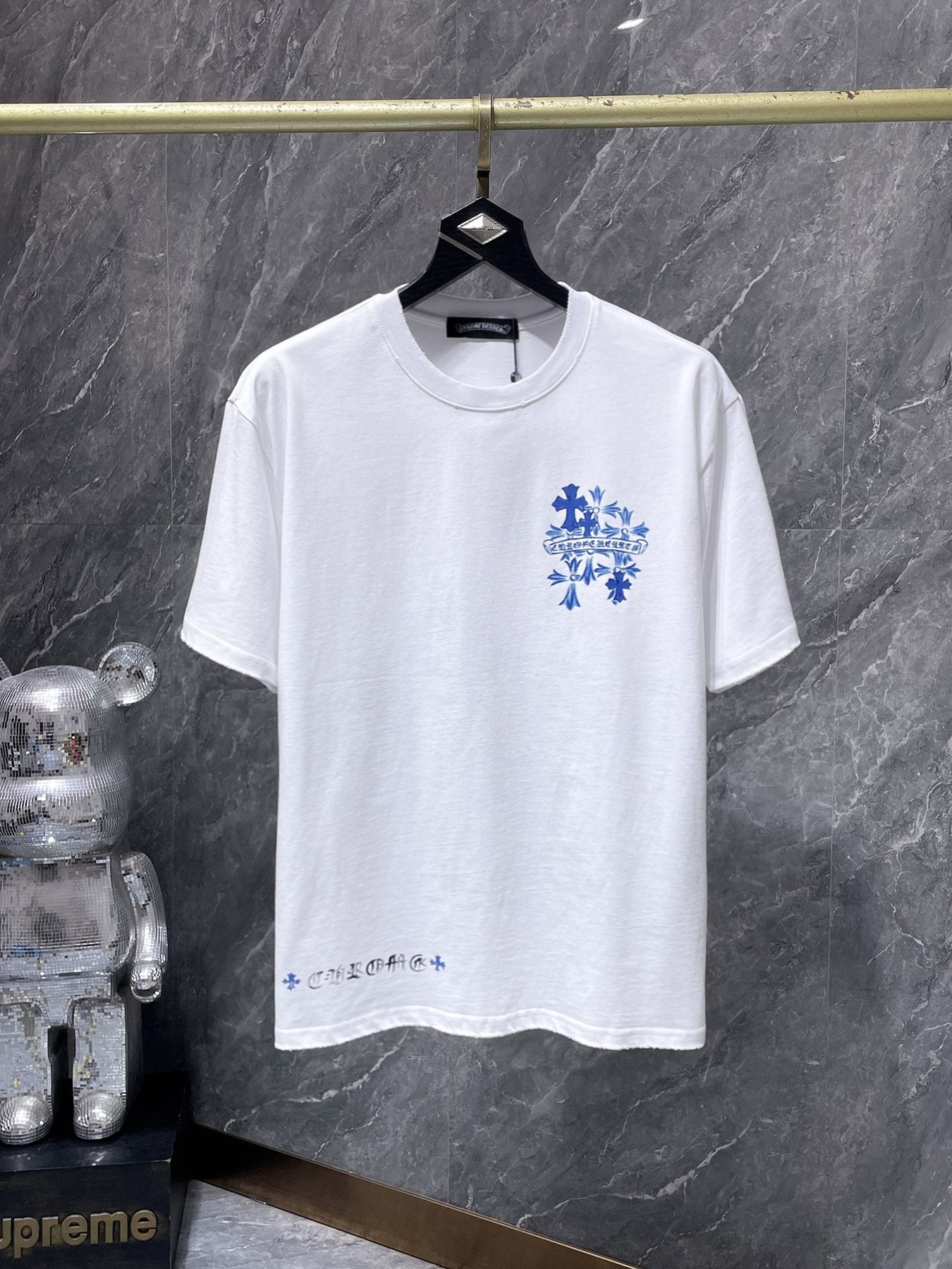 Chrome Hearts Cross Graffiti Graphic T-Shirt — front