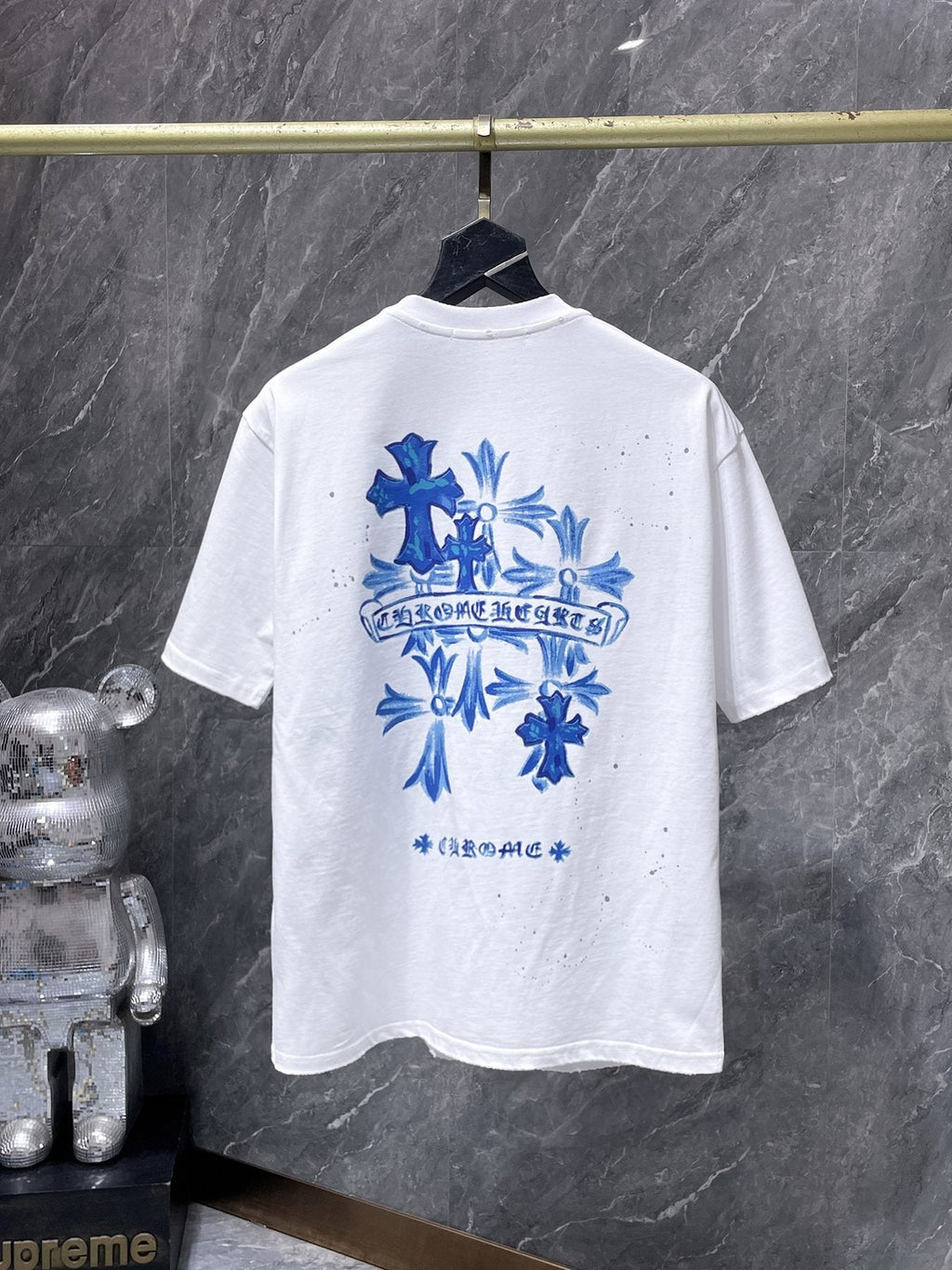 Chrome Hearts Cross Graffiti Graphic T-Shirt — back
