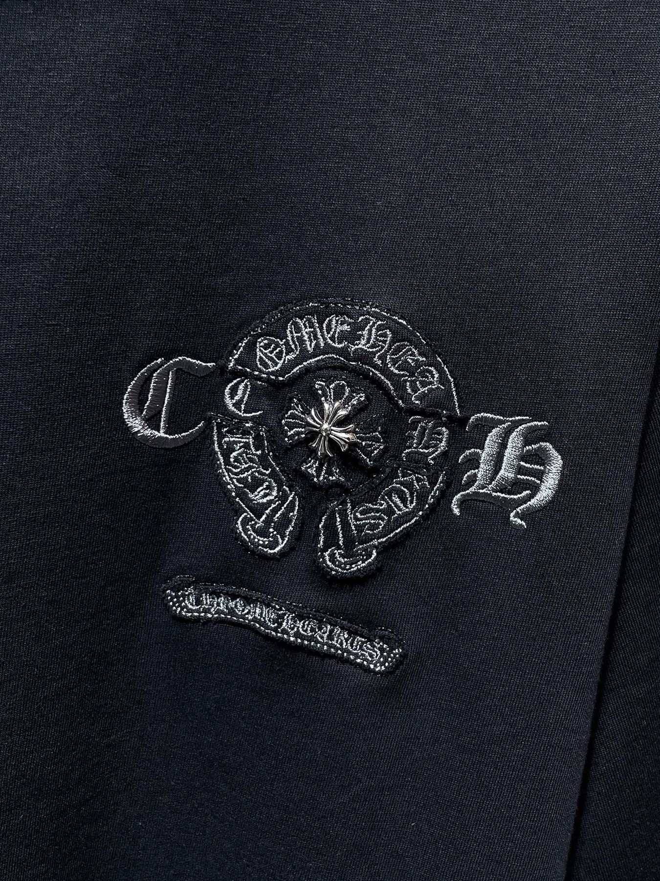 Chrome Hearts Cross & Horseshoe Embroidered Short-Sleeve T-Shirt — detail