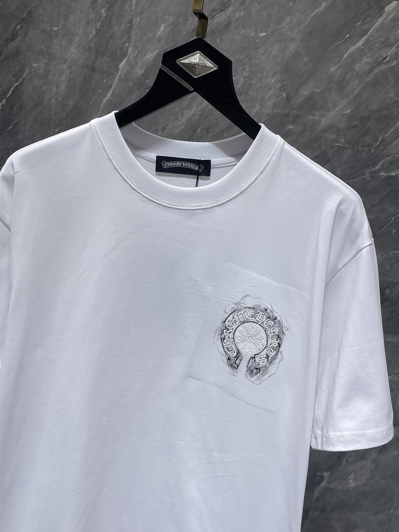 Chrome Hearts Horseshoe Graphic Short-Sleeve T-Shirt — detail