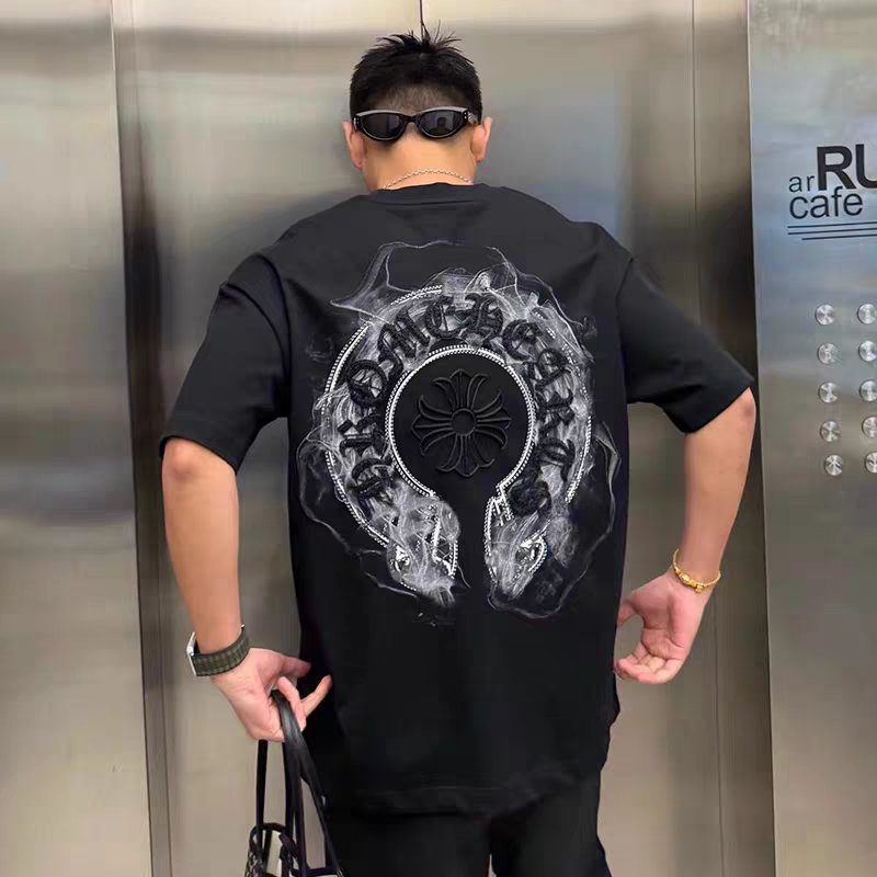 Chrome Hearts Horseshoe Graphic Short-Sleeve T-Shirt — context