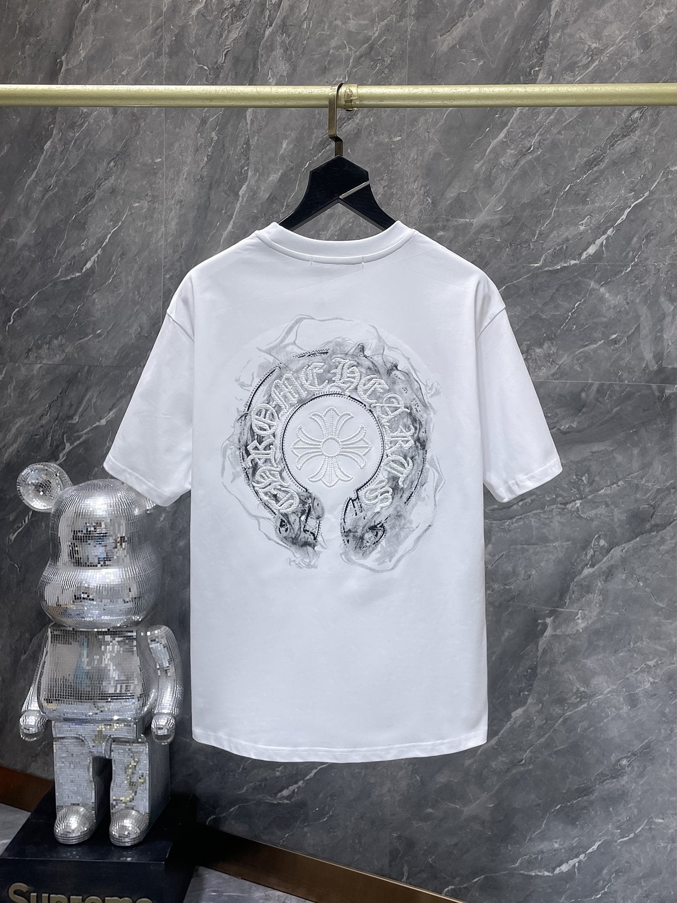 Chrome Hearts Horseshoe Graphic Short-Sleeve T-Shirt — back