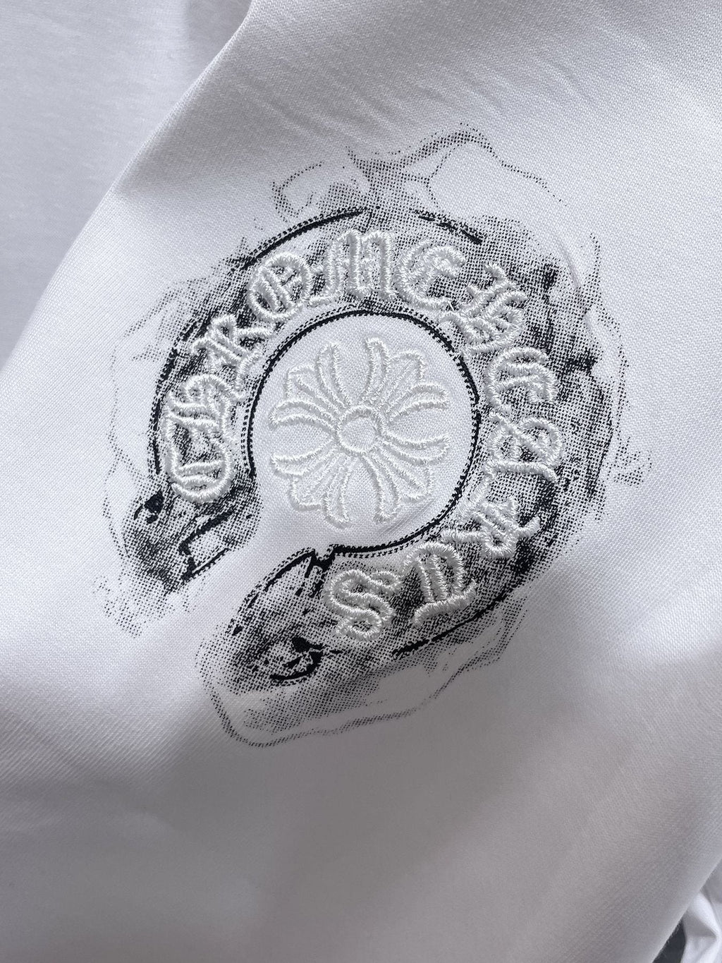 Chrome Hearts Horseshoe Graphic Short-Sleeve T-Shirt — detail