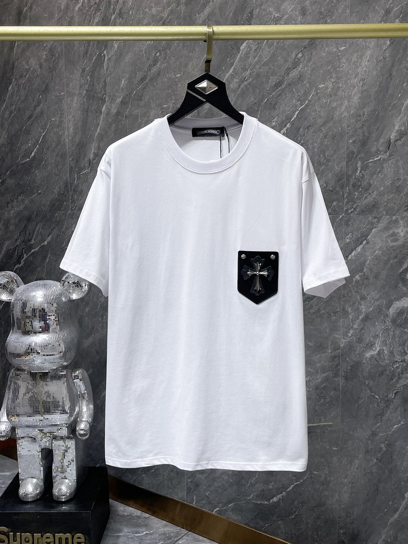 Chrome Hearts Cross Applique Short-Sleeve T-Shirt — front