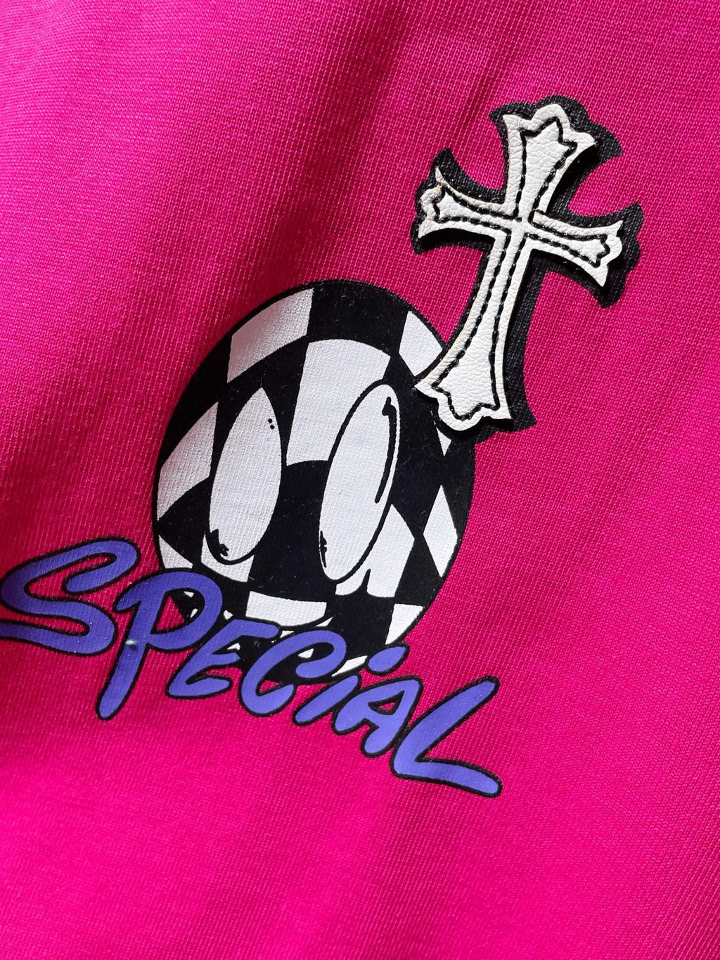 Chrome Hearts Cross & Barbed-Wire Graphic T-Shirt — detail