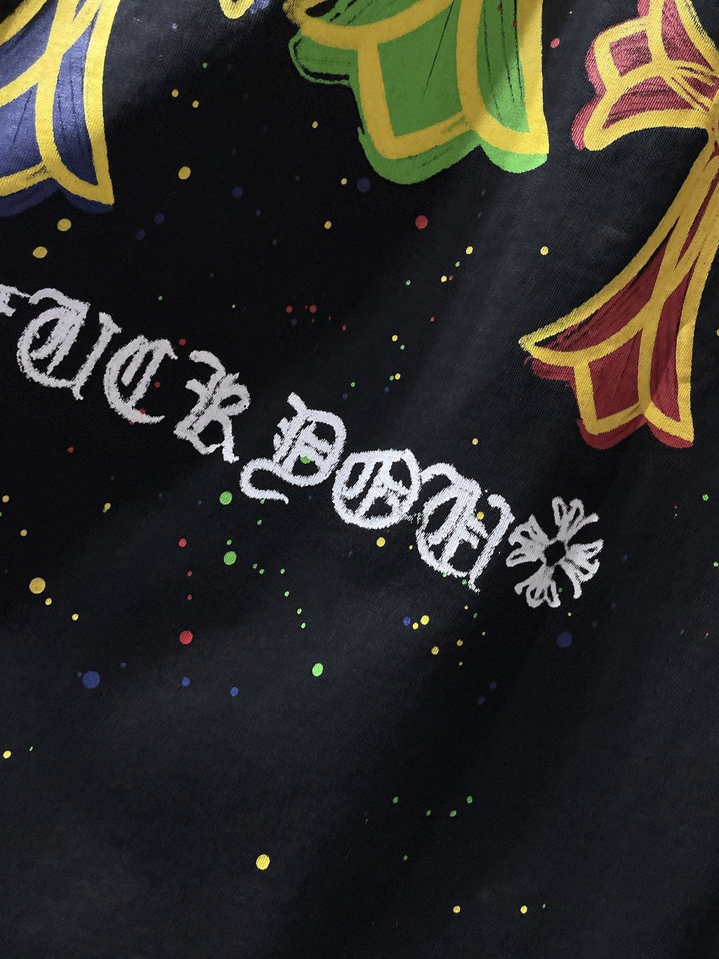 Chrome Hearts Cross Graffiti Graphic T-Shirt — detail