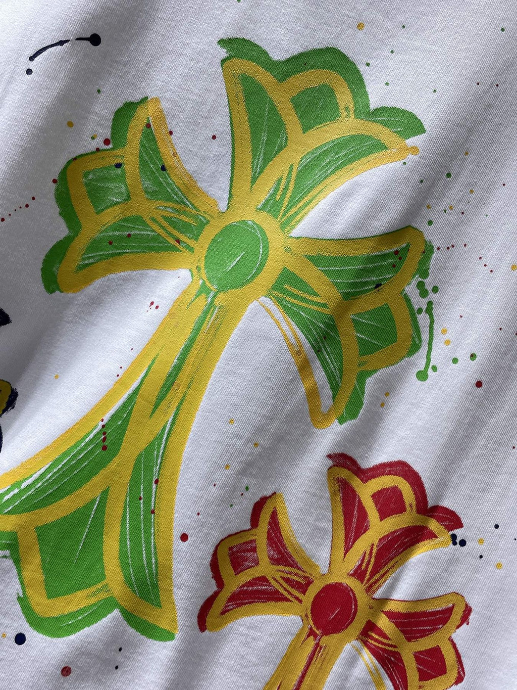 Chrome Hearts Cross Graffiti Graphic T-Shirt — detail