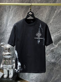 Chrome Hearts Floral Cross Graphic T-Shirt — front