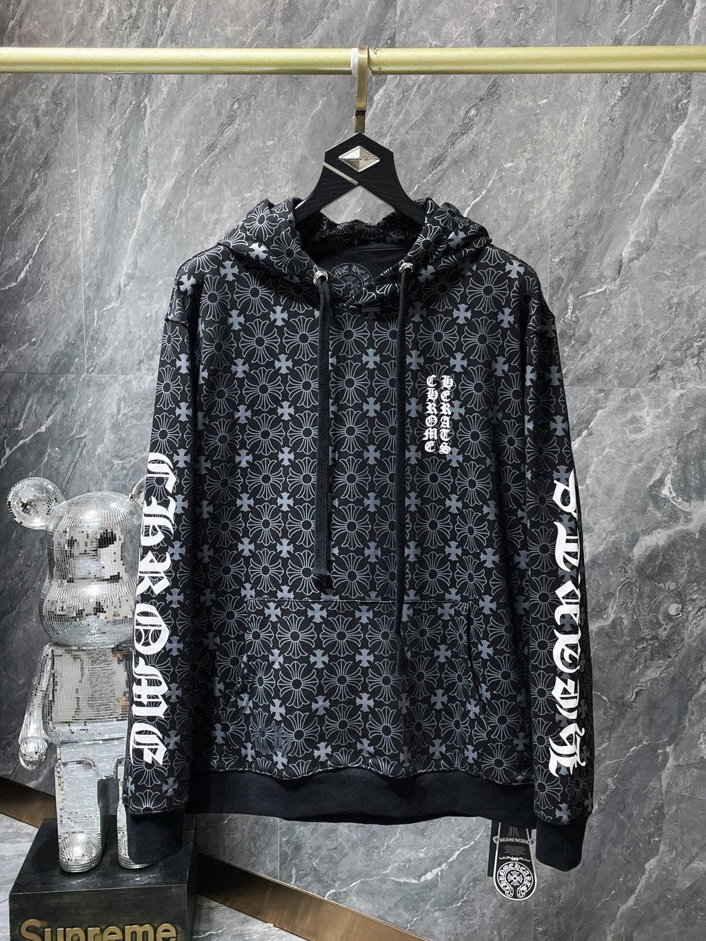 Chrome Hearts Floral Horseshoe Graphic Hoodie — hero