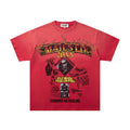 MAJESTIK Washed Red Graphic Short-Sleeve T-Shirt — hero