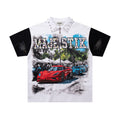 MAJESTIK Car Graphic Zip-Front Short-Sleeve T-Shirt — hero