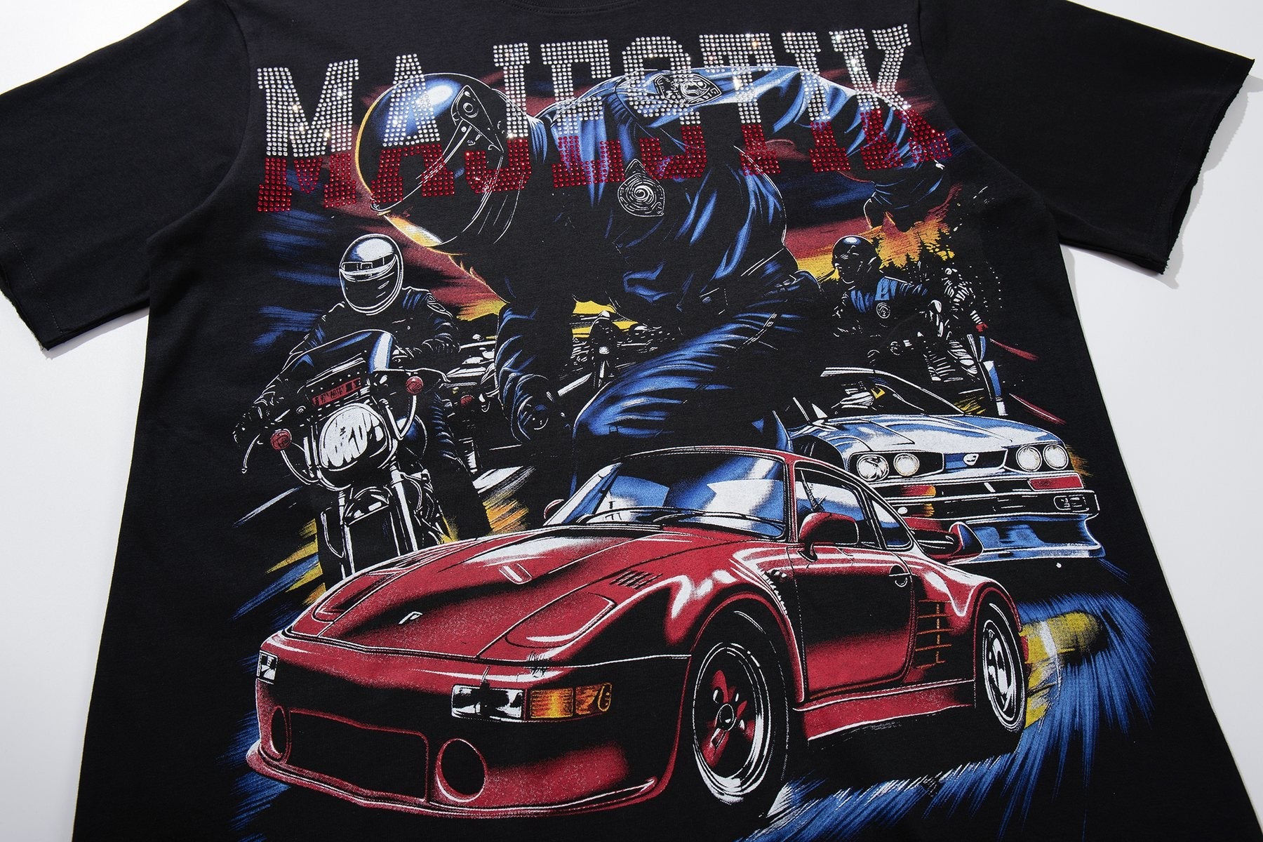 MAJESTIK Automotive Graphic Short-Sleeve T-Shirt — detail
