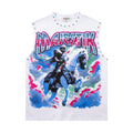 MAJESTIK Horse Rider Rhinestone Sleeveless T-Shirt — hero
