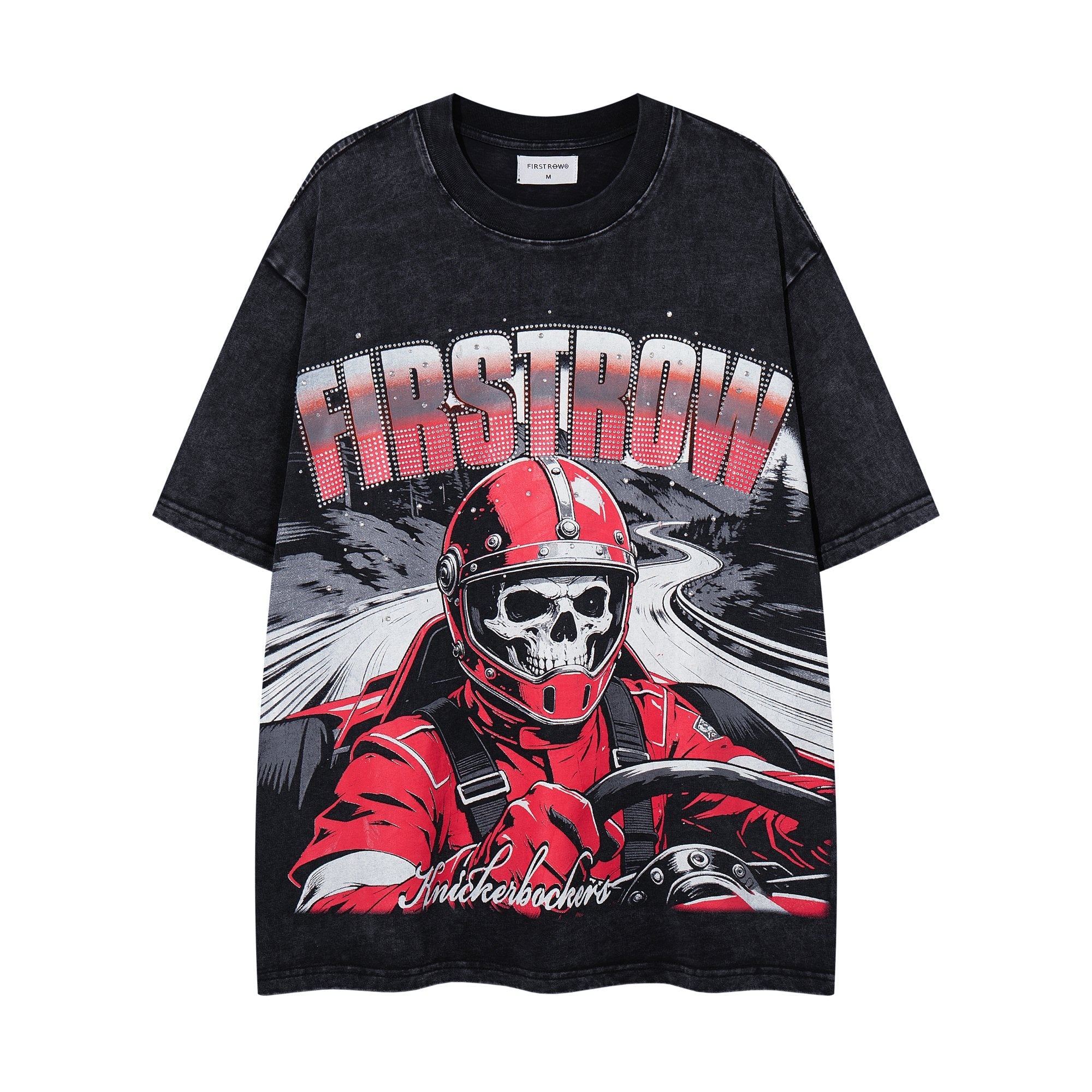 MAJESTIK Racing Skull Graphic T-Shirt — hero