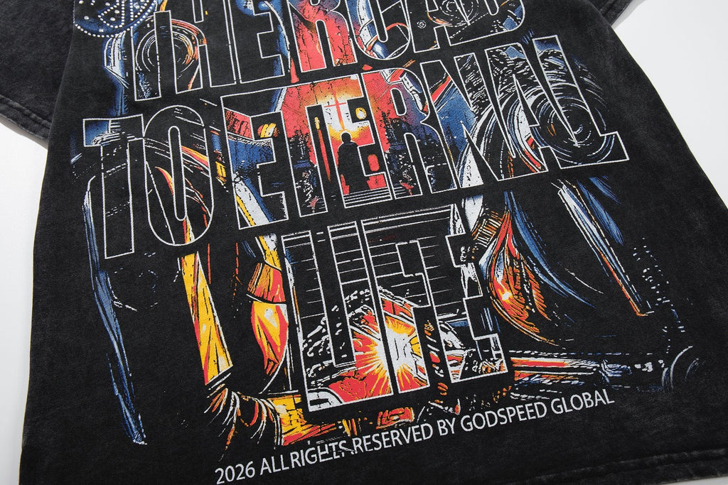 MAJESTIK Astronaut Graphic Short-Sleeve T-Shirt — detail