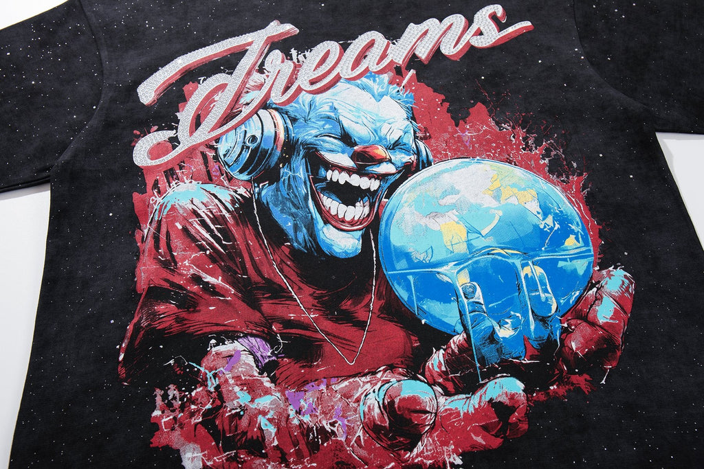 BKYS Revival Dreams Portrait Rhinestone T-Shirt — detail