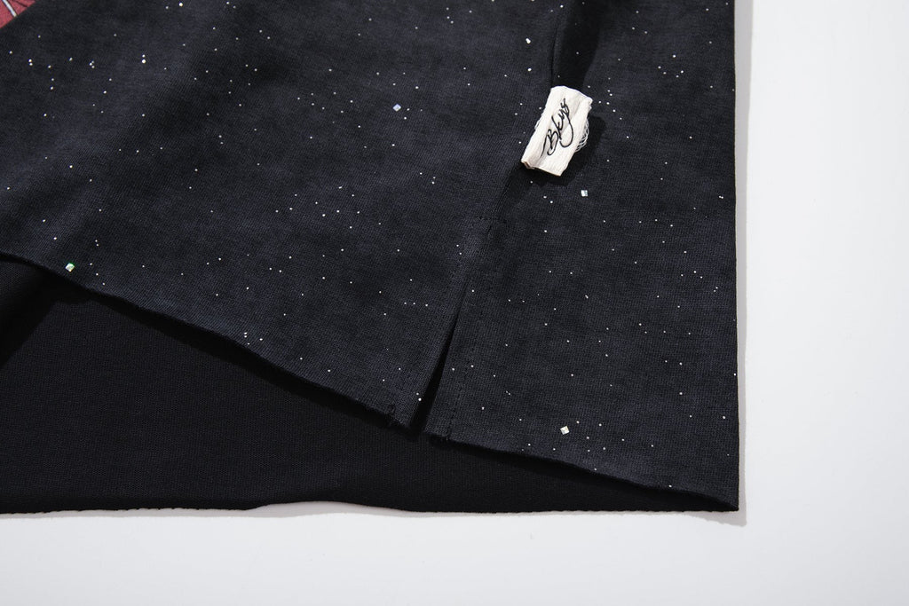 BKYS Revival Dreams Portrait Rhinestone T-Shirt — detail