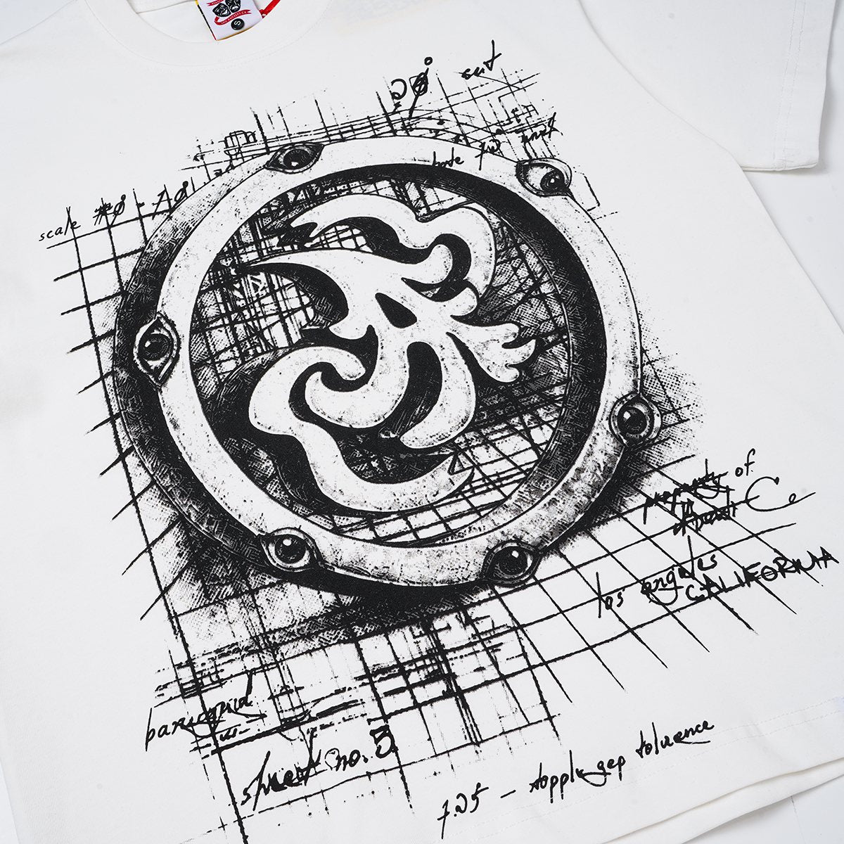 ASAALL Circular Technical Graphic T-Shirt — detail