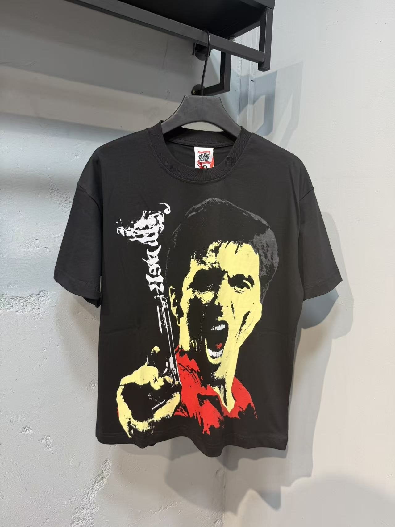 ASAALL Screaming Figure Graphic T-Shirt — front