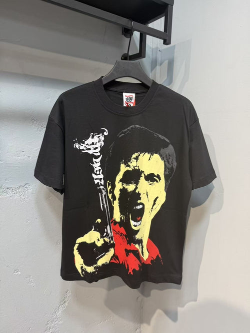 ASAALL Screaming Figure Graphic T-Shirt — front