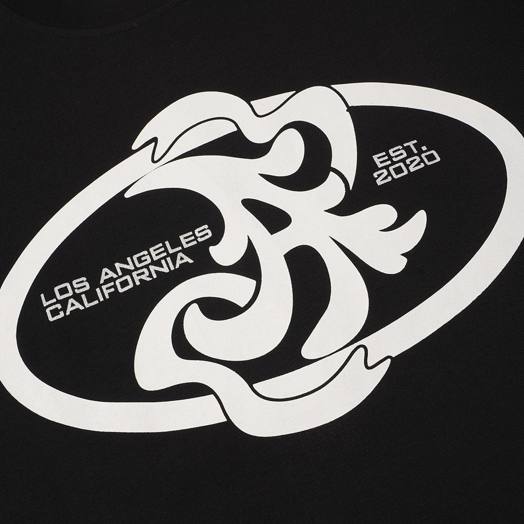 ASAALL Los Angeles California Abstract Graphic T-Shirt — detail